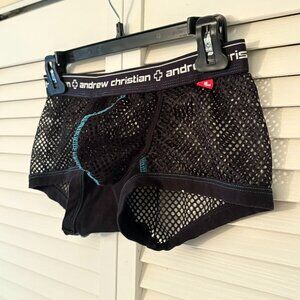 Rare! Andrew Christian Fishnet "Show-It" Trunks